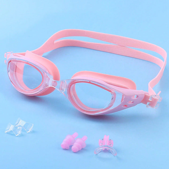 Goggles set with ergonomic swim cap and earplugs Kalsten