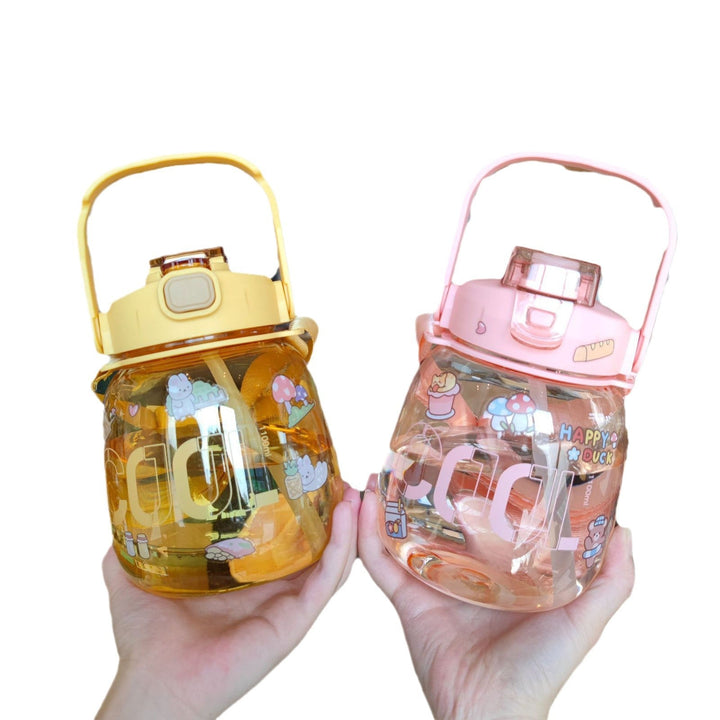 Women colorful and leak-proof water bottle with ergonomic carrying handle Kalsten