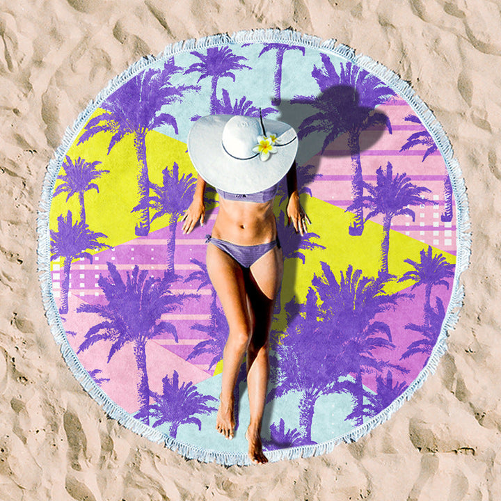 Rundstrand towel with unique sunset design Kalsten