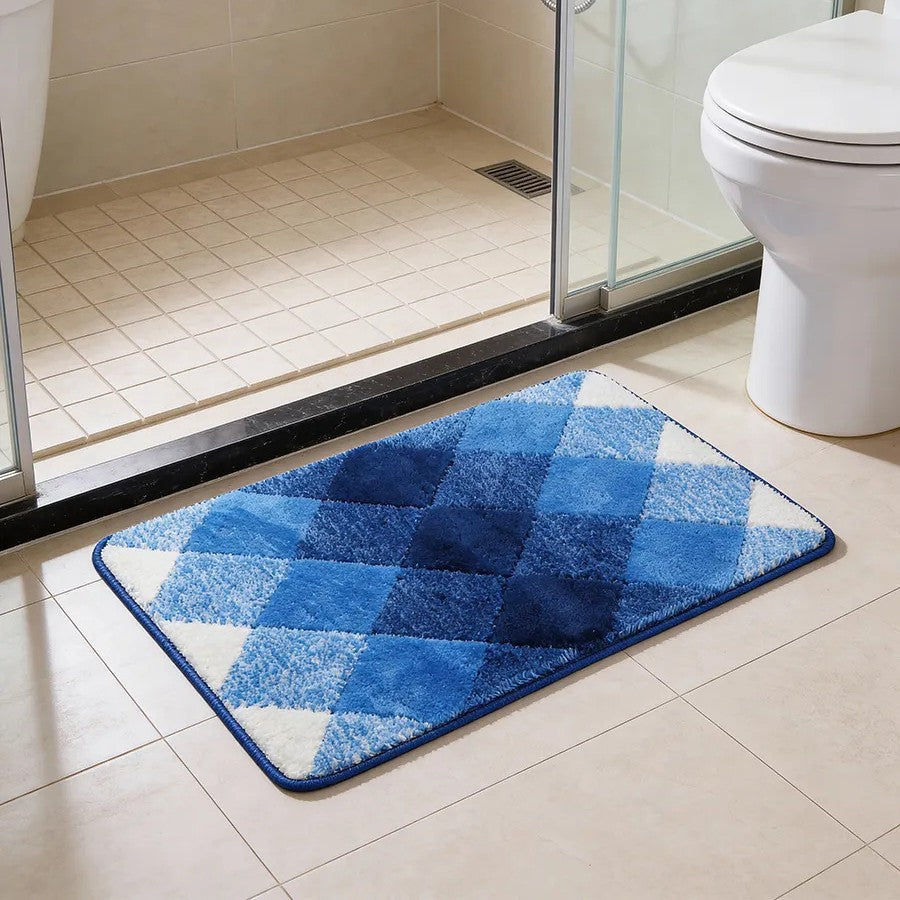 Soft Absorbent Wave Pattern Bath Mat Kalsten