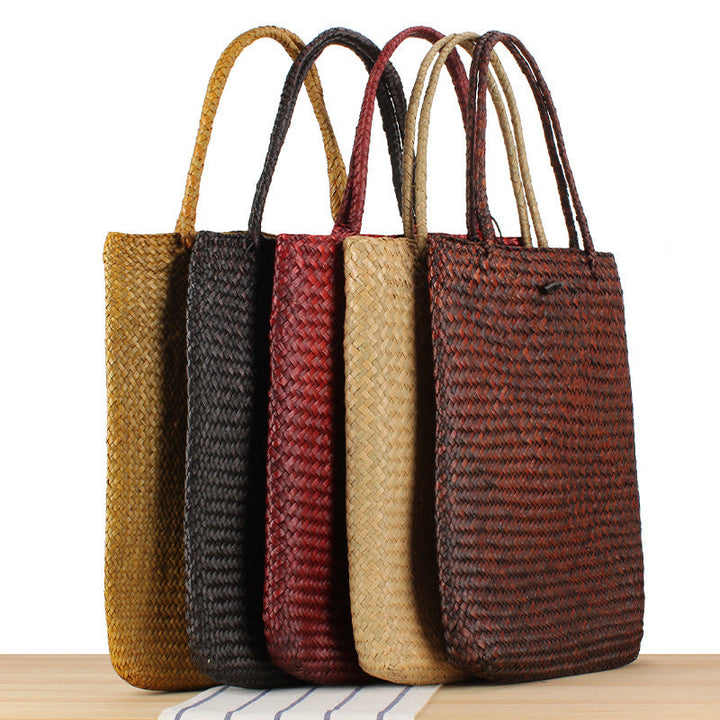 Shopping bag made of woven natural material Kalsten