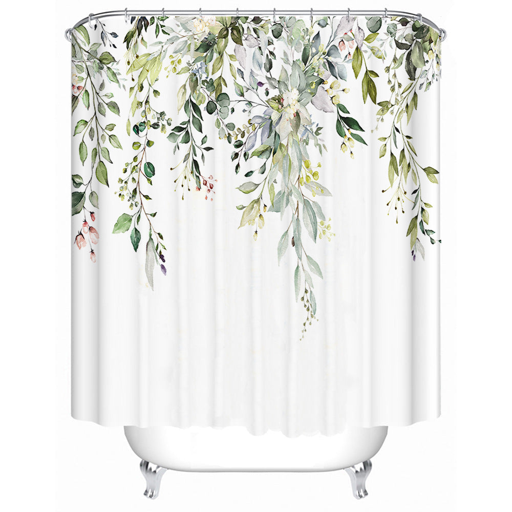 Artistic Floral Shower Curtain Kalsten