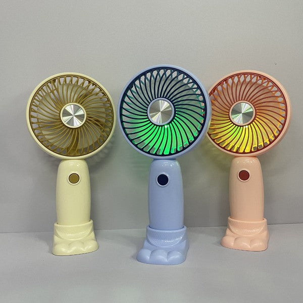 Unisex Portable Handheld Fan with LED Lighting and Creative Design Kalsten