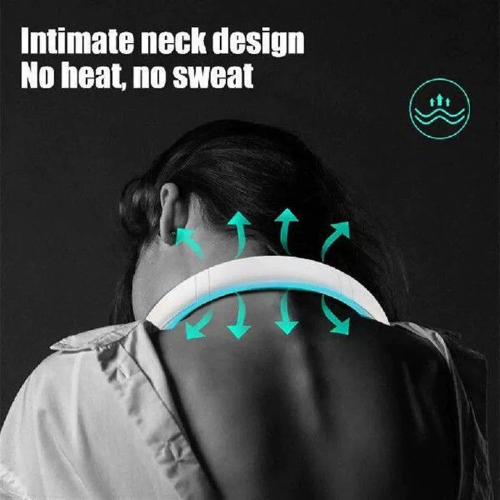 Unisex one size ergonomic U-shaped portable neck cooling fan with bladeless airflow Kalsten