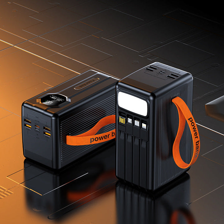 Portable power bank with integrated charging cables and intelligent fast charging function Kalsten