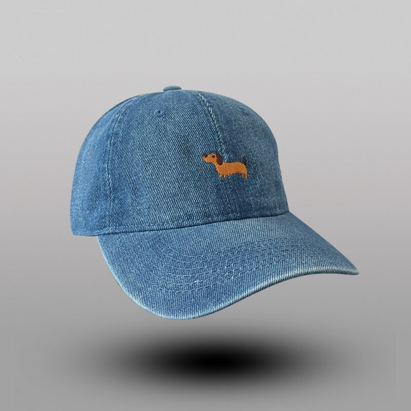 Women's Casual Embroidered Dog Theme Baseball Cap Kalsten