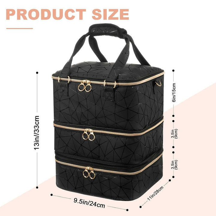 Cosmetic storage bag with multiple compartments Kalsten