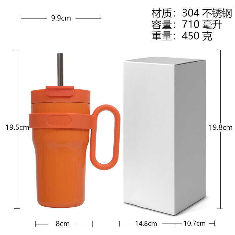 Unisex drinking cup with durable plastic and integrated straw Kalsten