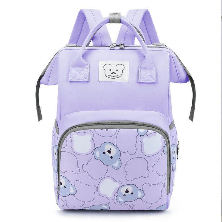 Cute Animal-Themed Multi-Pocket School Backpack
