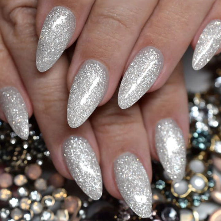 Sparkling Glamour Stiletto Press-On Nails Kalsten