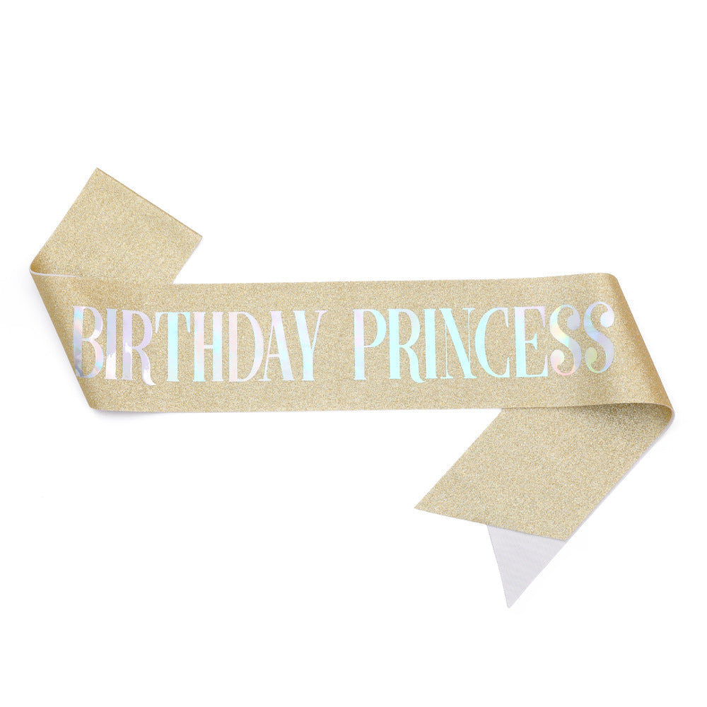 Women's Birthday Sash with Glitter Design Kalsten