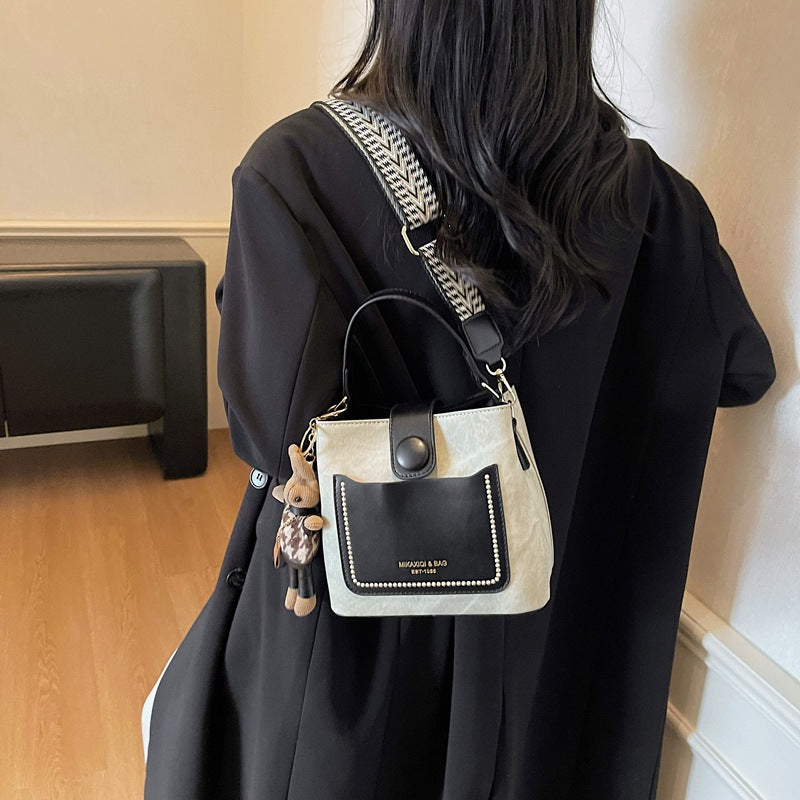 Chic Structured Mini Bucket Bag Kalsten