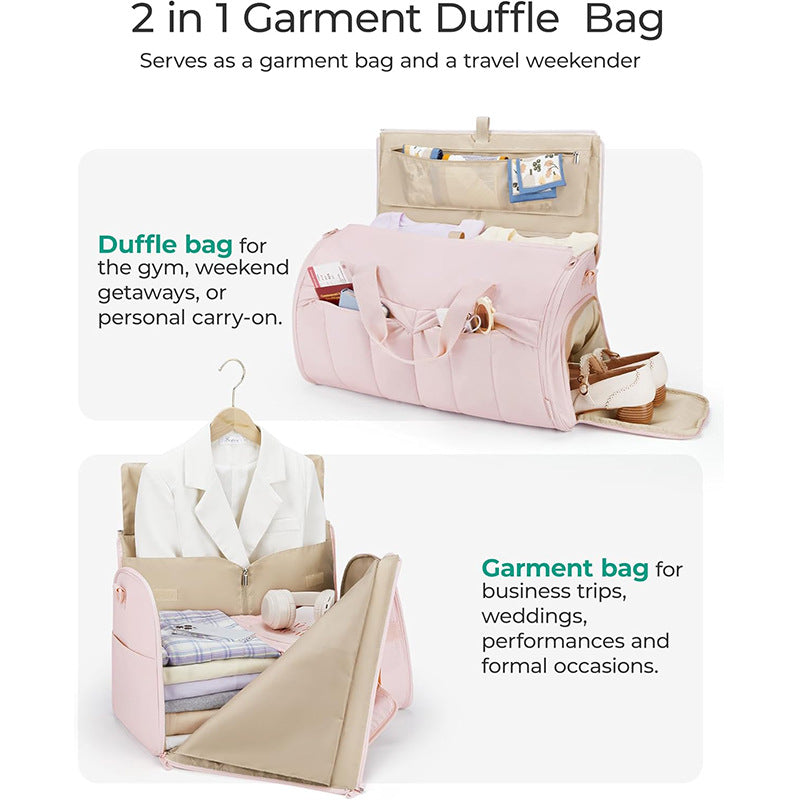 Stylish Travel Bag with Integrated Suit Compartment Kalsten