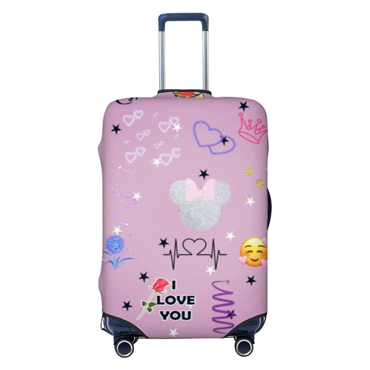 Ladies nan elastic suitcase cover with motif print, water-repellent and tear-resistant, with handle and telescopic opening Kalsten