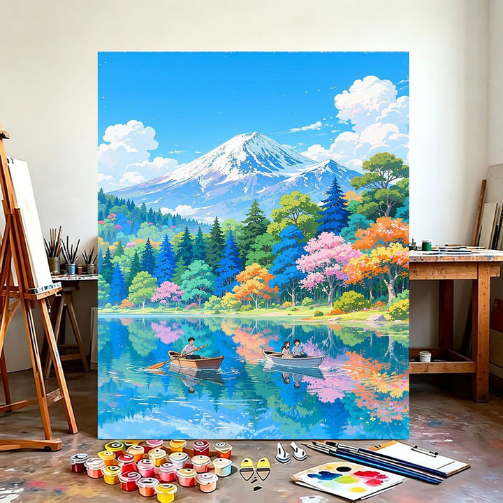 Scenic Mountain Landscape Wall Art Kalsten