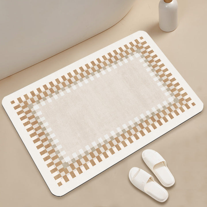 Stylish Geometric Pattern Bath Mat Kalsten