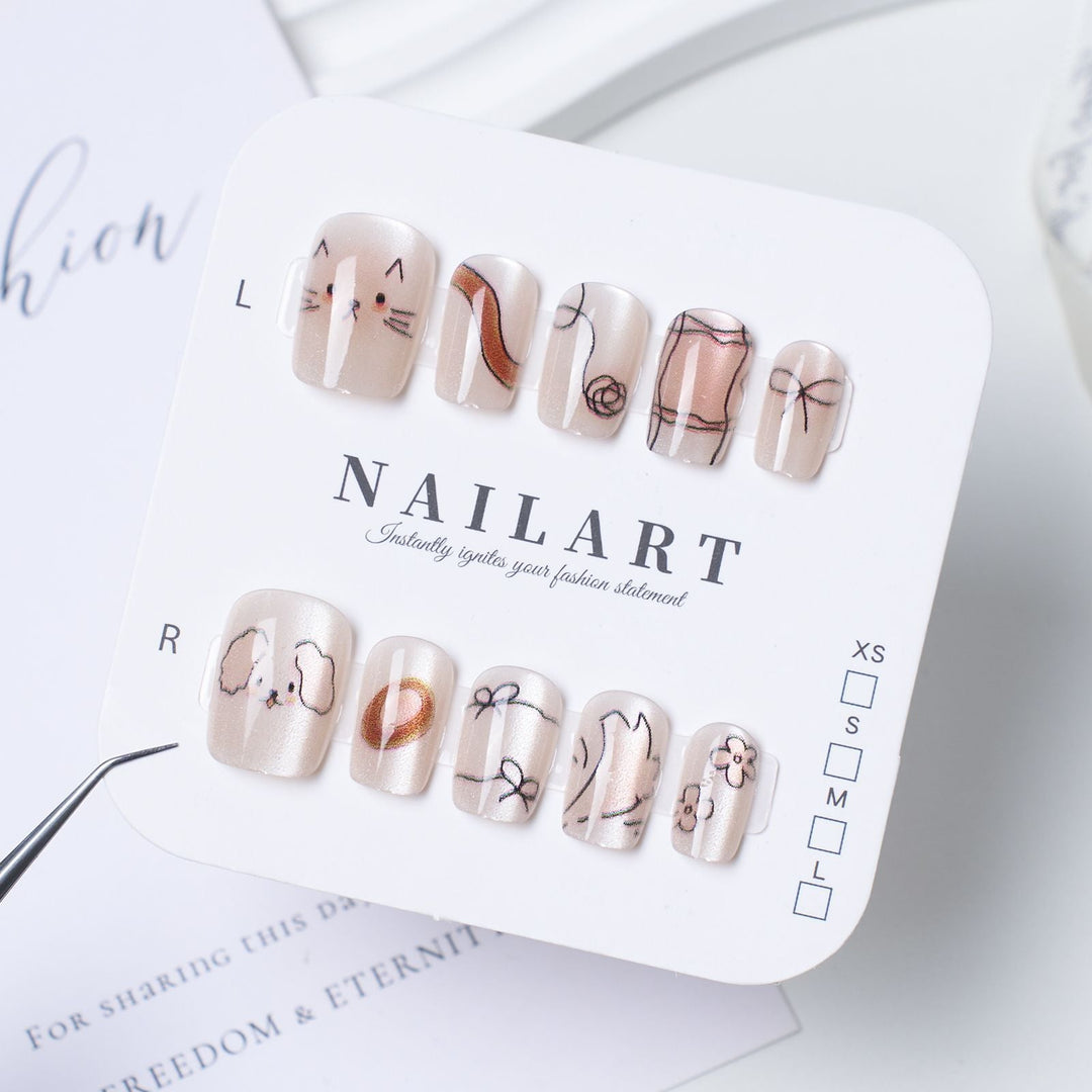 Artificial Nails in Stylish Ombre Design Kalsten