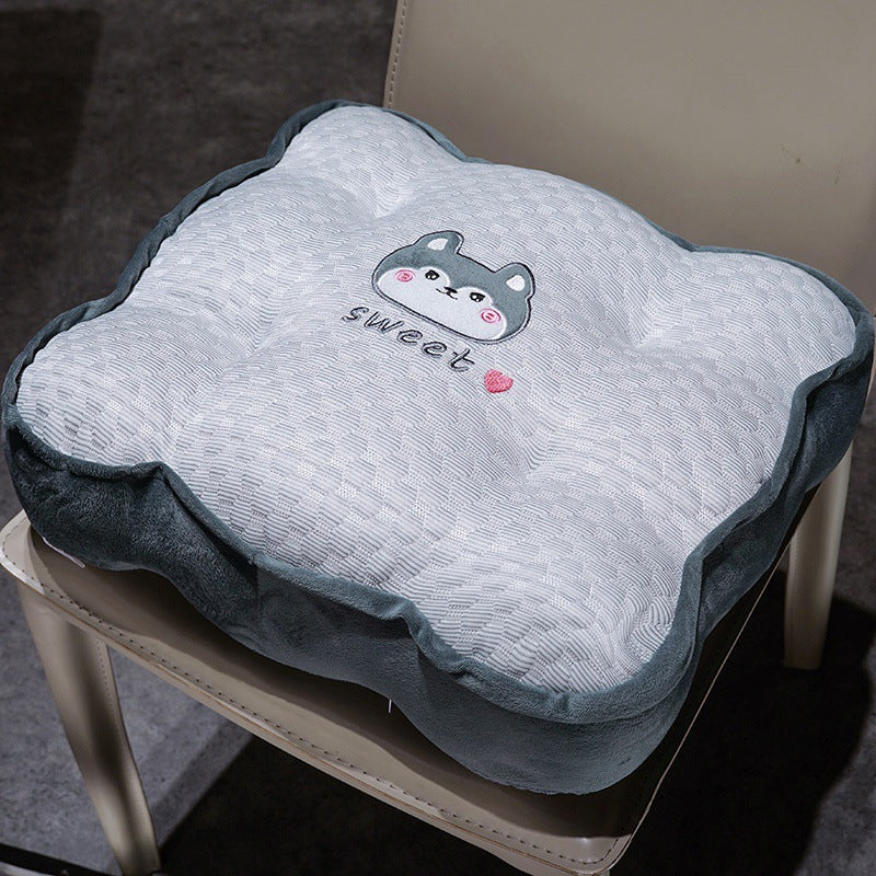 Plush comfort seat cushion with cute animal motif Kalsten