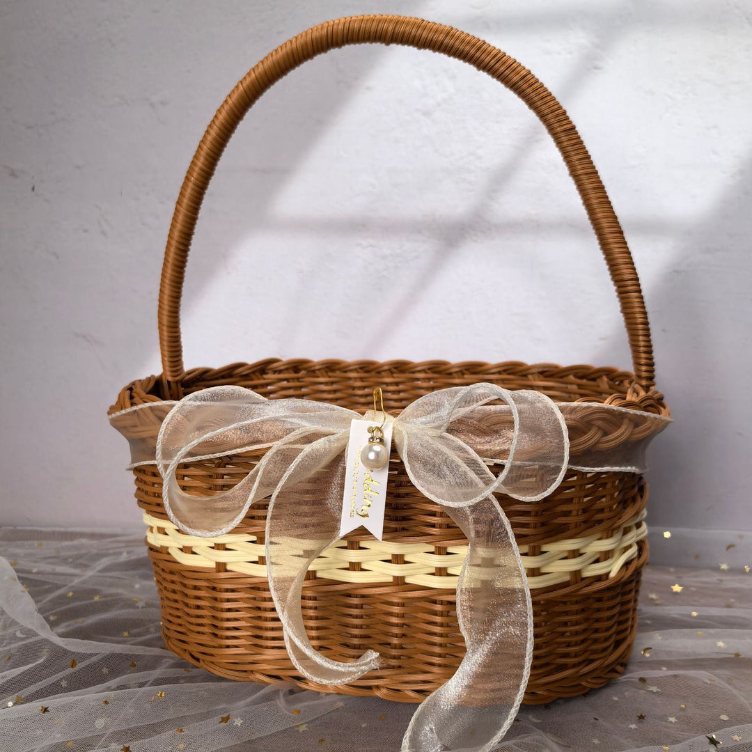 Women elegant handwoven shopping basket Kalsten