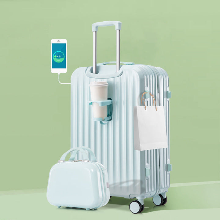 Unisex Smart Charging Hard-Shell Travel Suitcase Kalsten