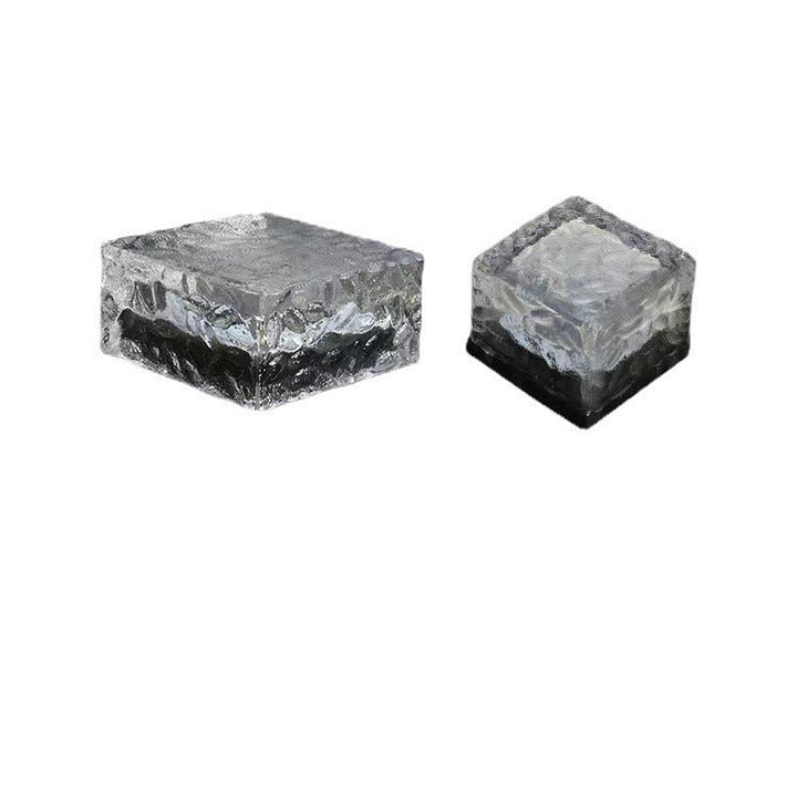 Solar Glass Paver Garden Pathway Light With Integrated Warm LED Modules Kalsten