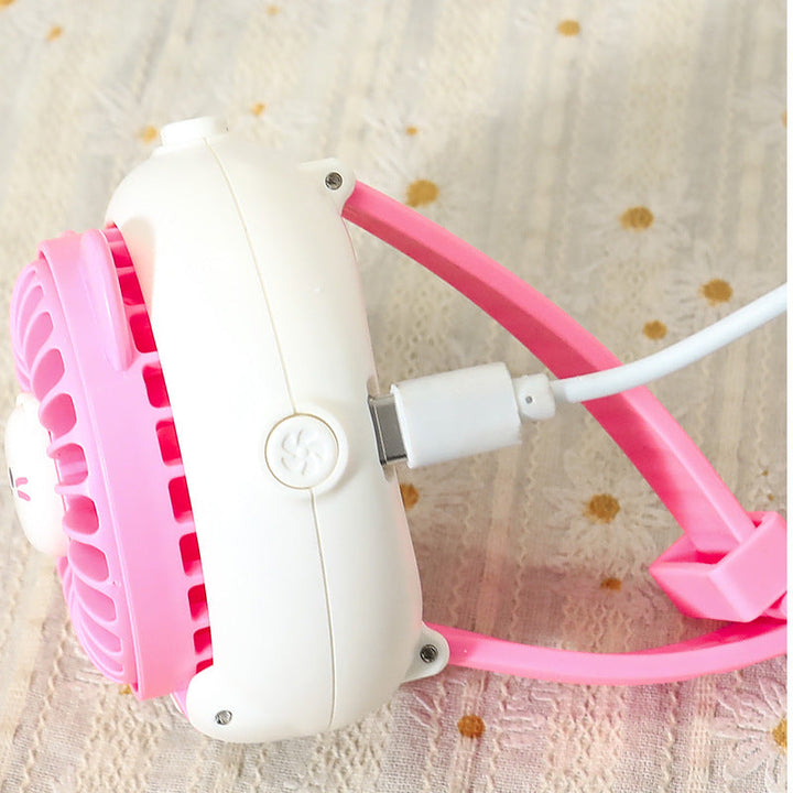 Women's Portable Hand Fan with Fun Rabbit Design Kalsten