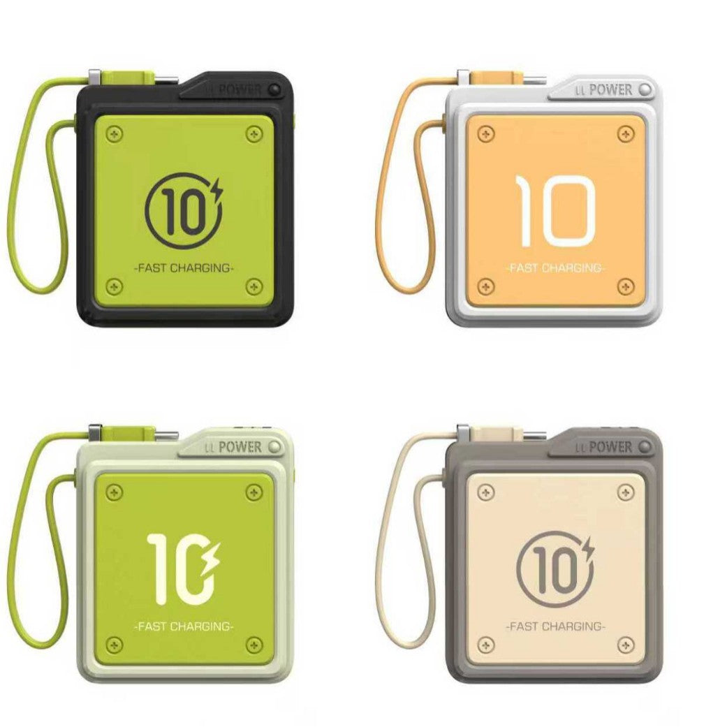 Compact fast charging power bank with digital charge level display Kalsten