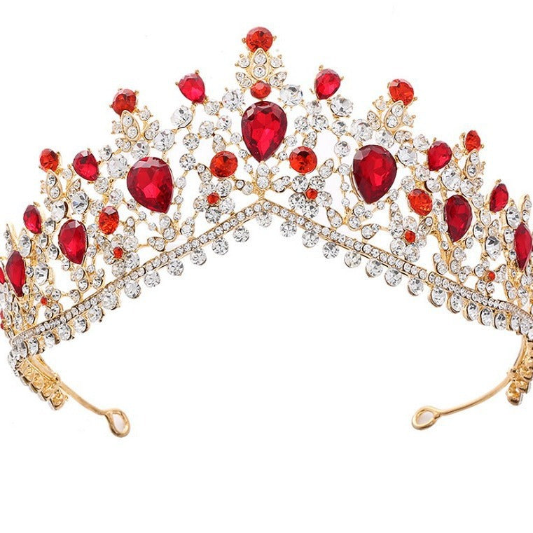 Women's Glamorous Tiara with Rhinestone and Crystal Embellishments Kalsten