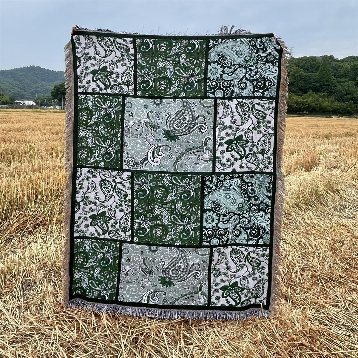 Decorative Patchwork Throw Blanket