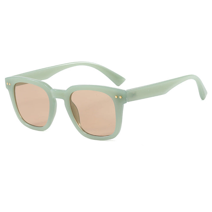 Women's Square Sunglasses with Modern Transparent Frame and UV Protection Kalsten