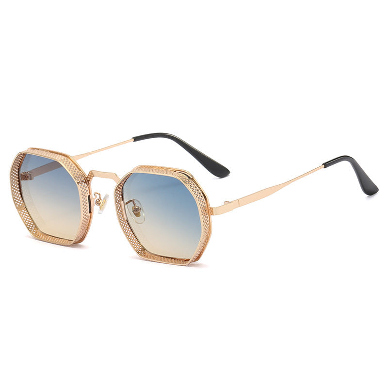 Women’s sunglasses with unique octagonal metal frame Kalsten