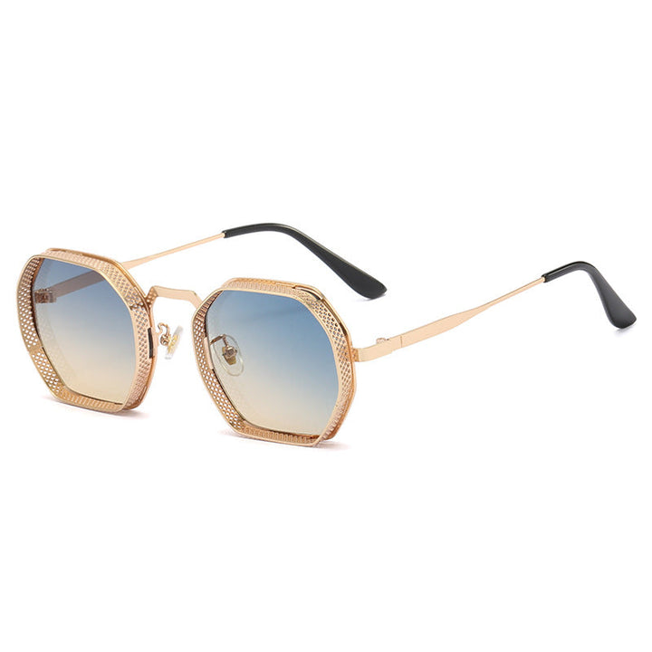 Women’s sunglasses with unique octagonal metal frame Kalsten