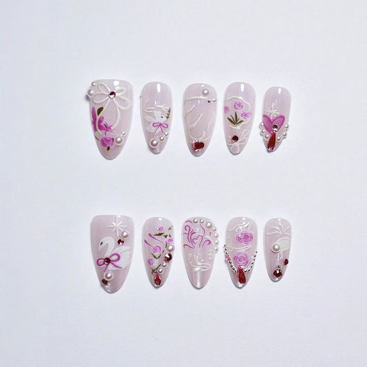Artistic Press-On Nail Art Set Kalsten