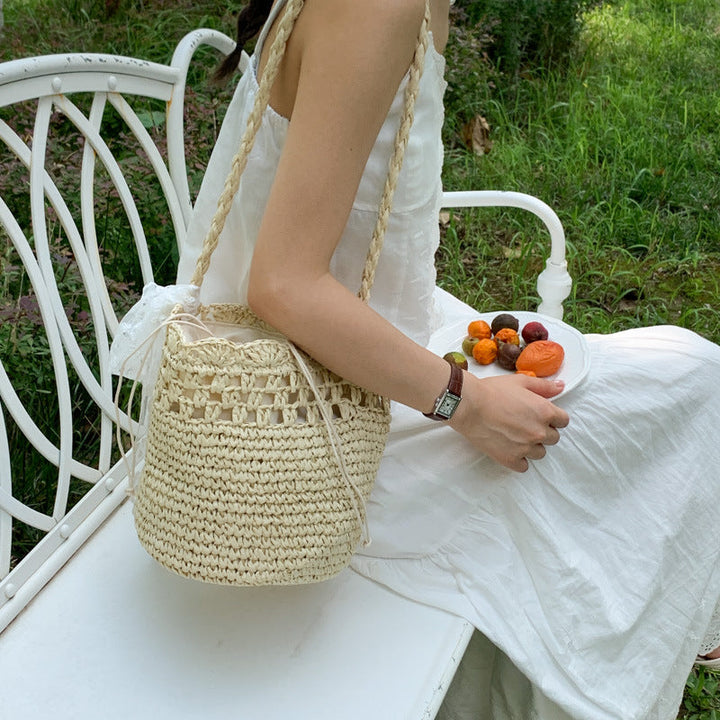 Handmade Braided Bucket Bag Kalsten