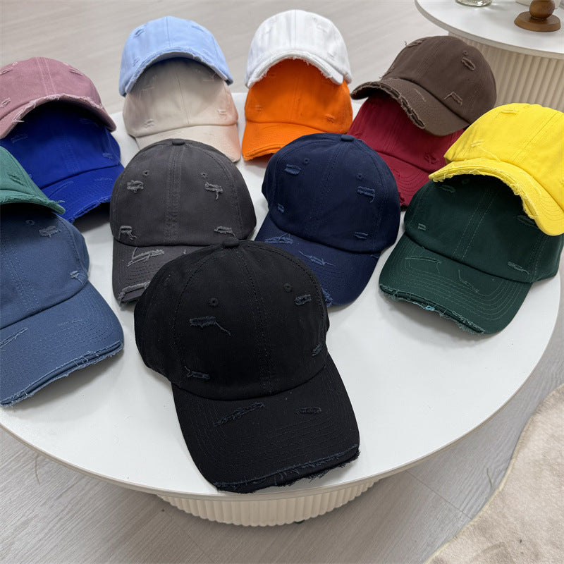 Men's Distressed Vintage-Style Baseball Cap Kalsten
