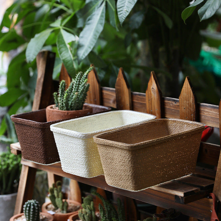 Natural Fiber Decorative Storage Container Kalsten