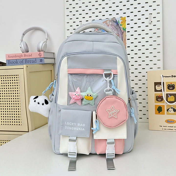 Multi-Compartment Playful Character School Backpack