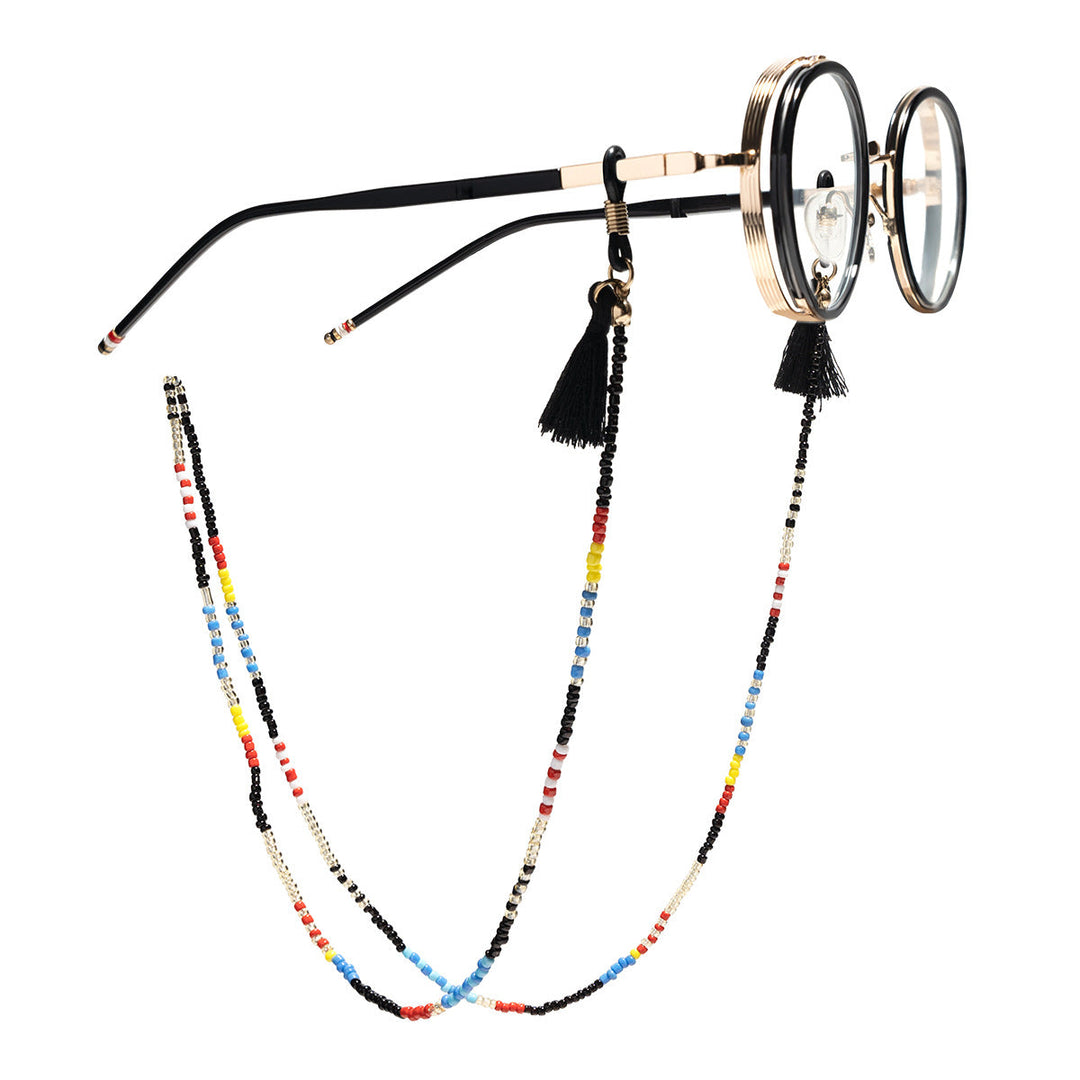 Beaded Eyewear Chain with Tassels Kalsten