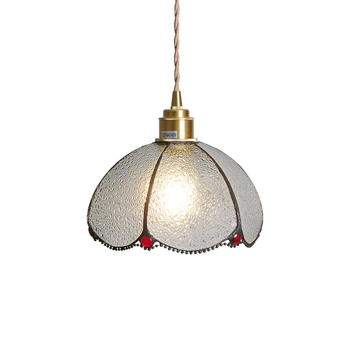 Vintage Stained Glass Dome Tiffany Pendant Light | Kalsten