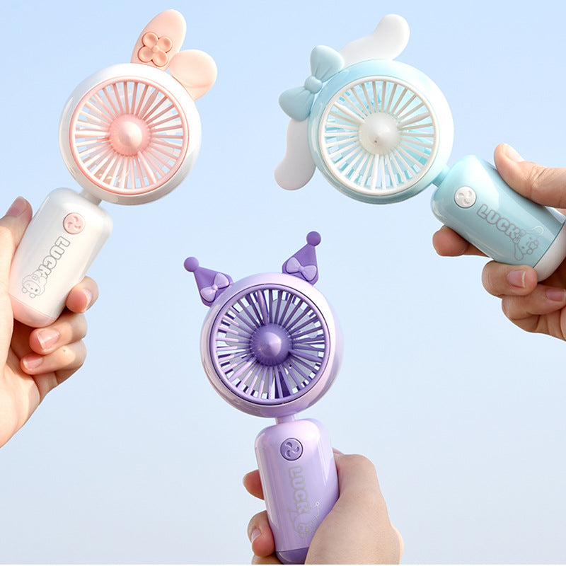 Women Portable Mini Fan with LED Lighting and Convenient USB Connection Kalsten