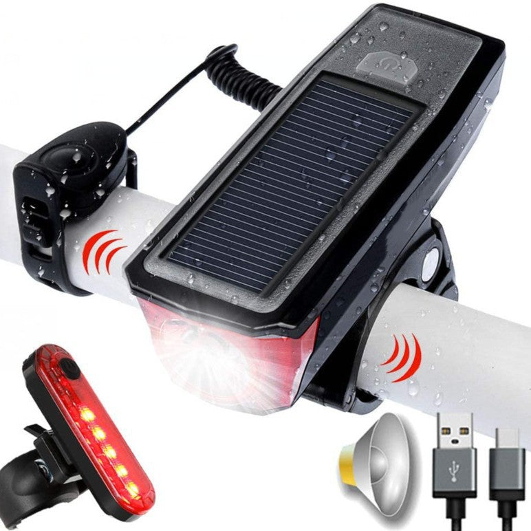 Solar-Powered Bicycle Rear Safety Light Kalsten