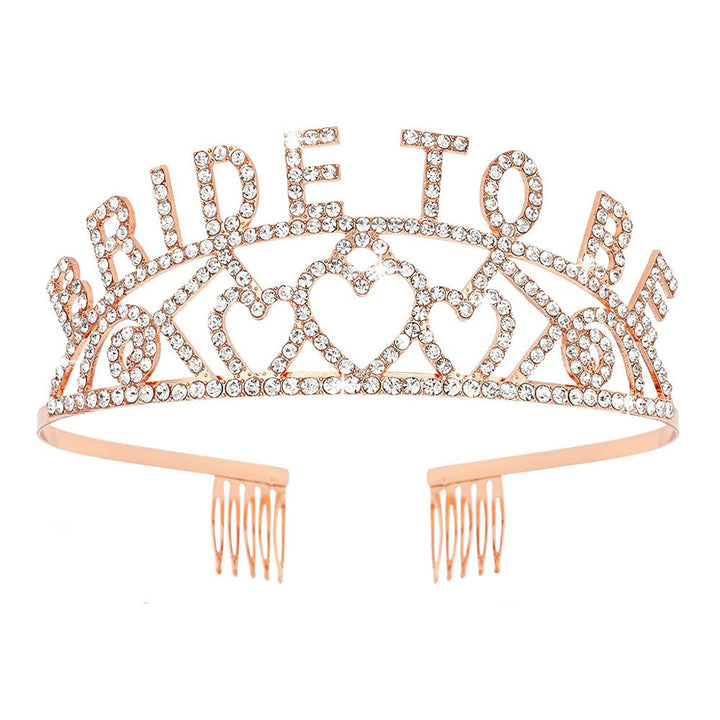 Women's Glittering Tiara with Heart Motifs Kalsten