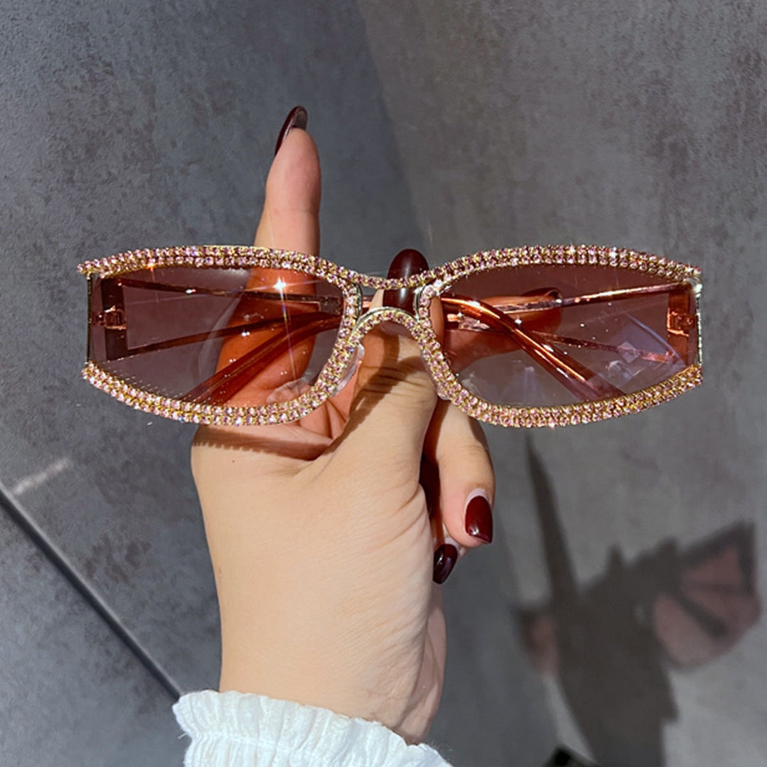 Ladies Glamorous Vintage Sunglasses with Rhinestone Trim Kalsten