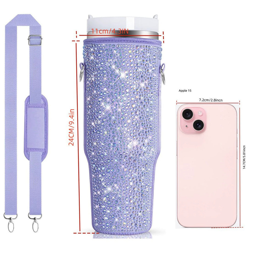 Ladies Glittering Insulated Bottle Case Kalsten