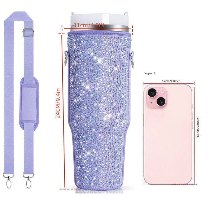 Ladies Glittering Insulated Bottle Case Kalsten