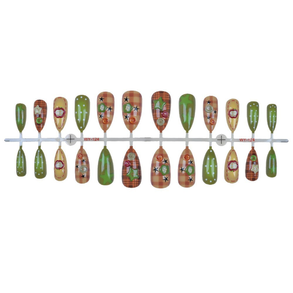 Artistic Decorative Press-On Nails Kalsten