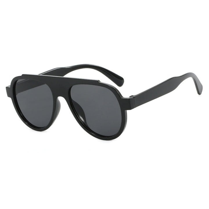 Women Vintage-Style Sunglasses with Elegant Plastic Frame in Leopard Pattern Kalsten