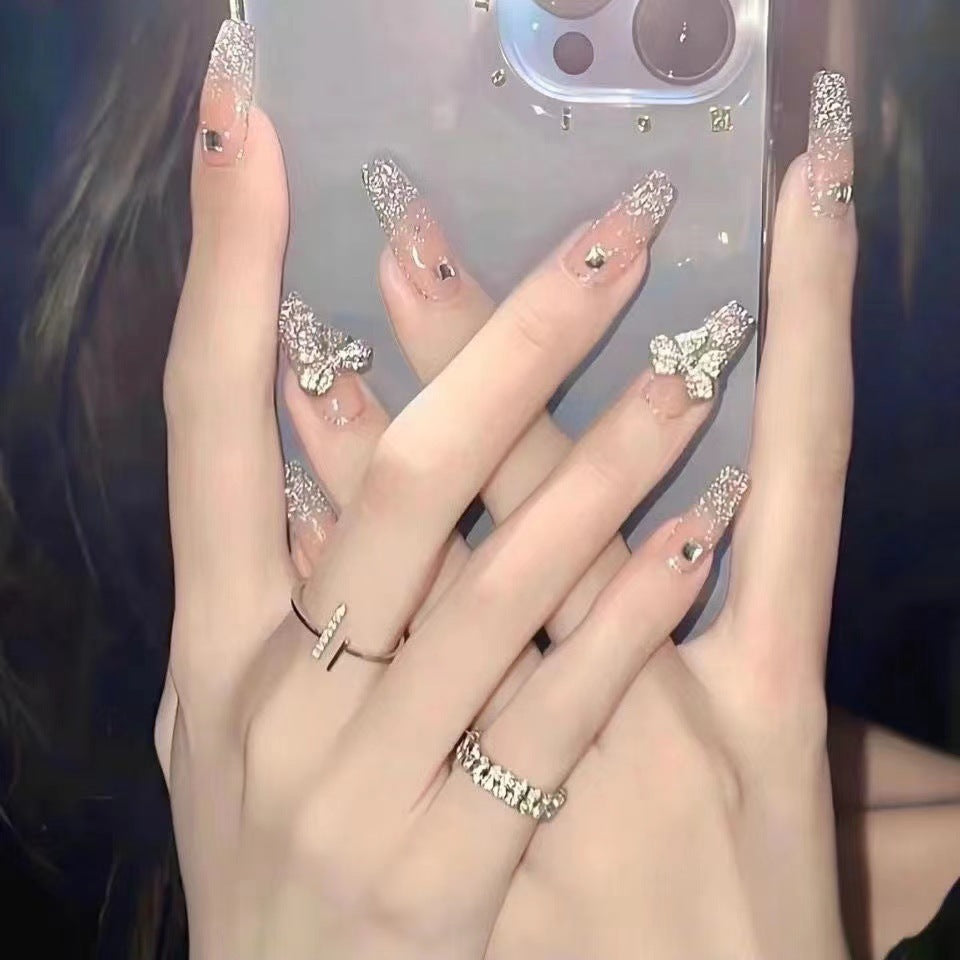 Glamorous Heart Nail Tips Kalsten