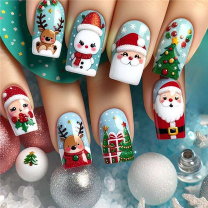 Festive Holiday Nail Art Acalora