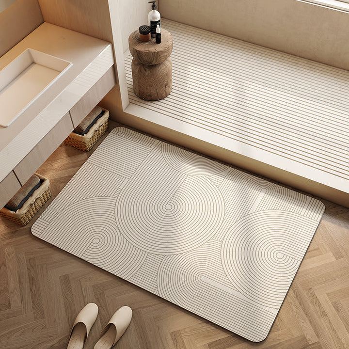 Geometric Patterned Bath Mat Kalsten